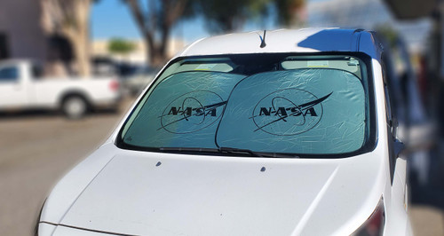 NASA Meatball Logo - Automotive Window Sunshade