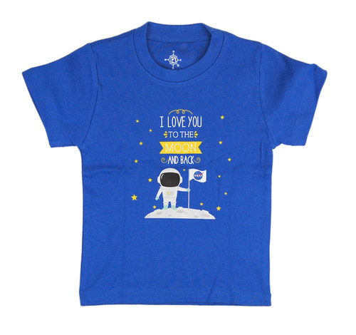 NASA Meatball Logo - I Love you to the Moon and Back - Baby Onesie or Tee