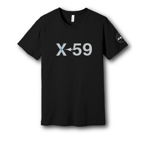 NASA Meatball Logo Outline - X-59 - Unisex T-Shirt