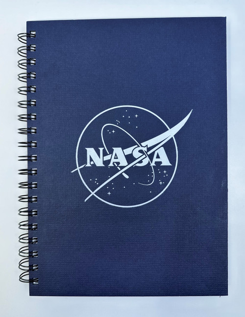 NASA Meatball Outline - Recycled Spiral Journal - 10" x 7"