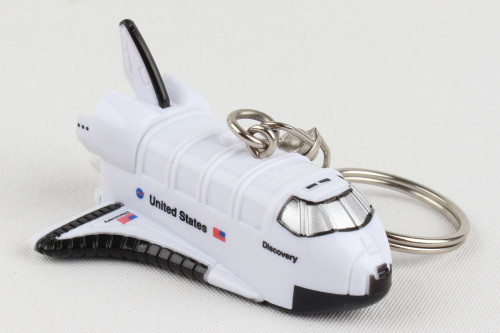 Space Shuttle Keychain with Light & Sound