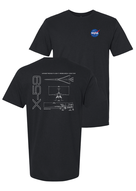 NASA Logo - X-59 Blueprint (Unisex) T-Shirt