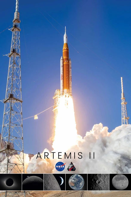 Artemis II Collage Poster