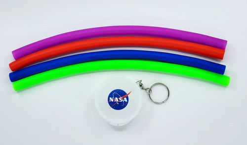 NASA Meatball Logo - Reusable Silicone Drinking Straw