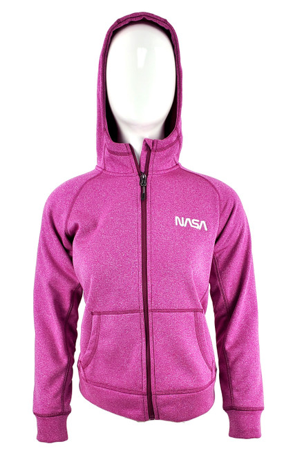 NASA Worm Logo - Lightweight Full Zip Unisex Hoodie