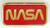 NASA Worm Logo Traditional Pin