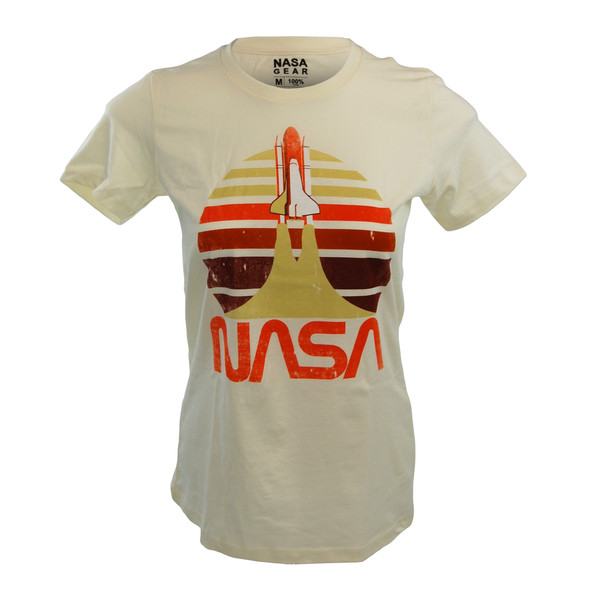 NASA Worm Logo -  Retro Shuttle Ladies T-Shirt