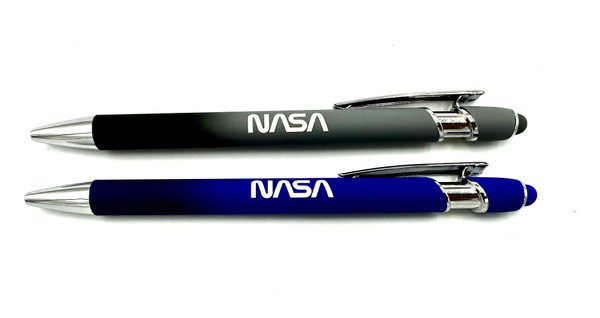 NASA Worm Logo (Laser On) - Soft Touch Stylus Metal Pen