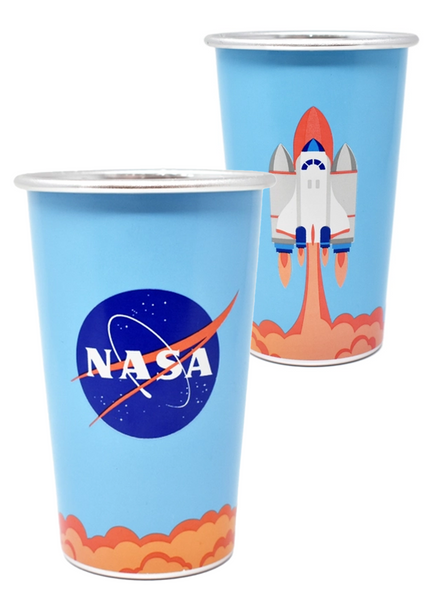 NASA Logo - Shuttle Take Off - Color Changing Aluminum Cup 16oz