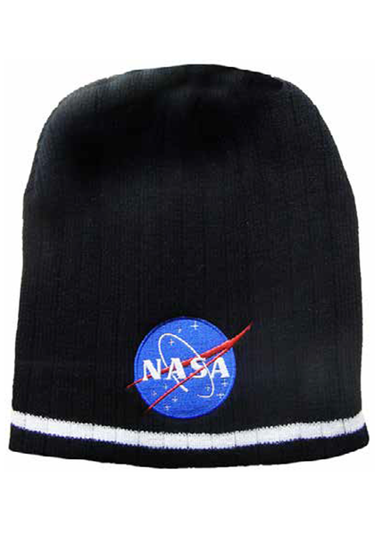 NASA Logo Black Beanie