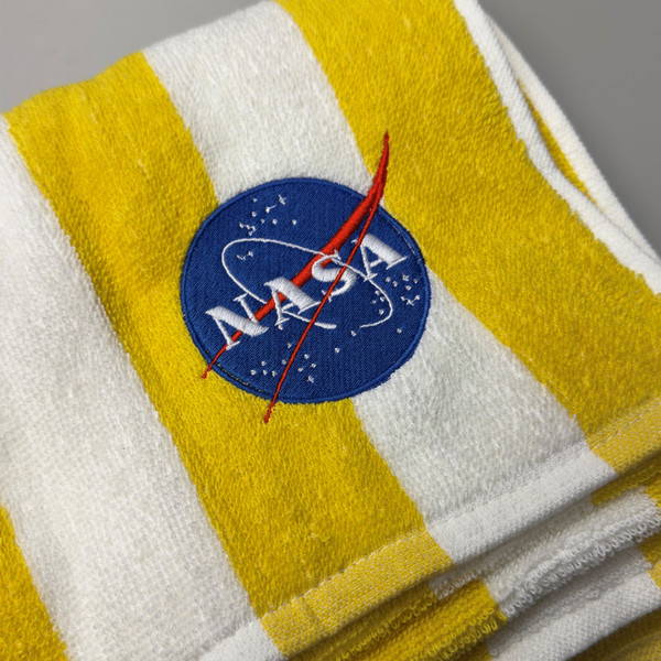 NASA Striped Beach Towel