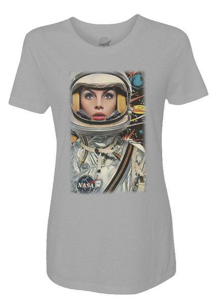NASA Meatball Logo - Lady Astronaut Ladies T-Shirt