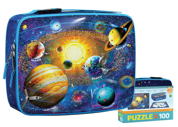 100 Piece Solar System Puzzle Lunch Box