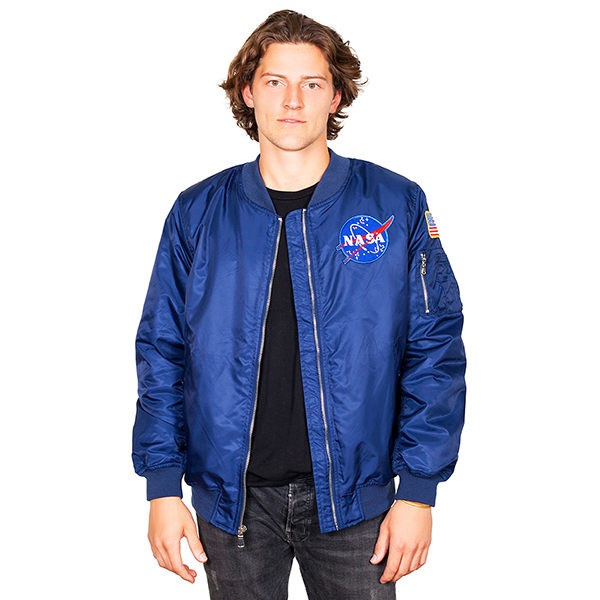 NASA Meatball Logo - 2 Patch Adult Bomber Jacket