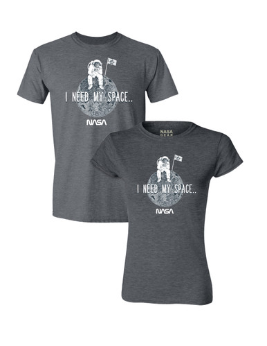 NASA Worm Logo - I Need My Space Adult T-Shirt