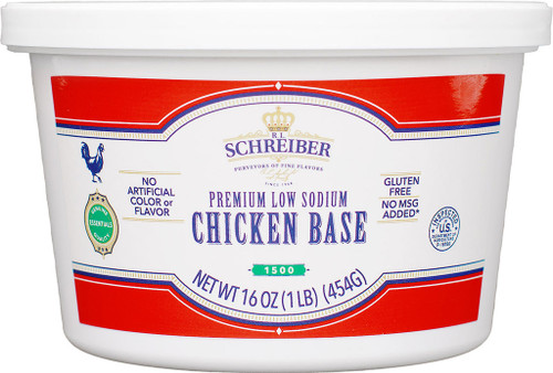 PREMIUM LOW SODIUM CHICKEN BASE 1.0 LB TUB