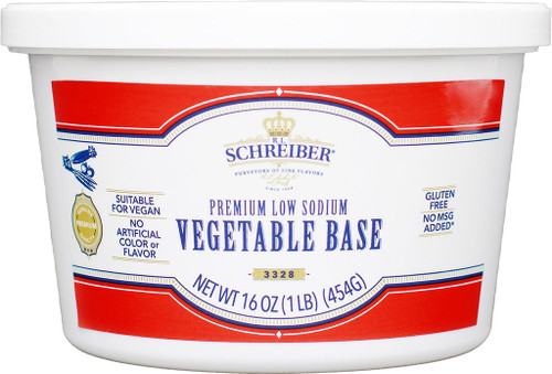 PREMIUM LOW SODIUM VEGETABLE BASE 1.0 LB TUB