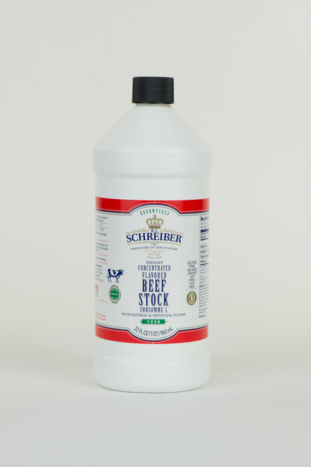 BEEF STOCK, FLAVORED NO MSG 32.0 OZ BOTTLE