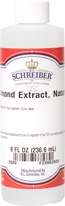 ALMOND EXTRACT, NATURAL 8.0 OZ BOTTLE