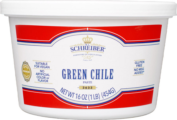 GREEN CHILE PASTE 1 LB TUB