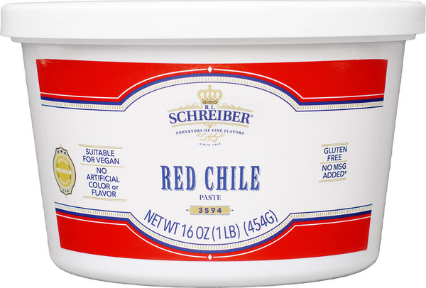 RED CHILE PASTE 1.0 LB TUB