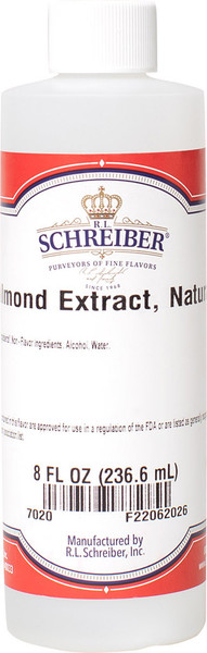 ALMOND EXTRACT, NATURAL 8.0 OZ BOTTLE