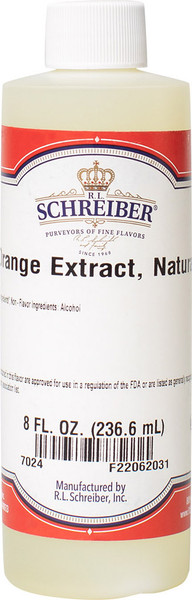 ORANGE EXTRACT, NATURAL 8.0 FL OZ BOTTLE
