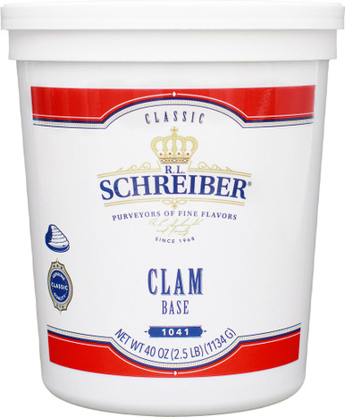 CLAM BASE 2.5 LB TUB - R.L. Schreiber, Inc.
