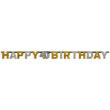 1958 40 anni oro scritta happy birthday 213x16cm fr 120204