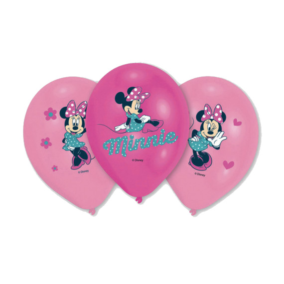 Follya Party  6 Palloncini Minnie Col. Ass. 27 Cm