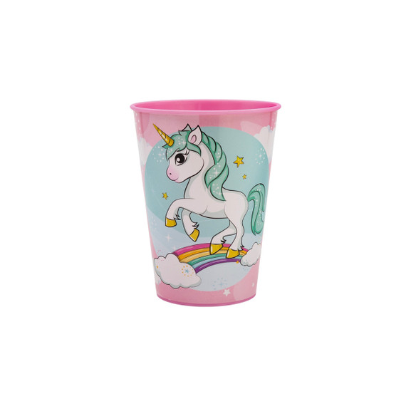 2123 bicchiere unicorn rainbow 260ml fr st9599