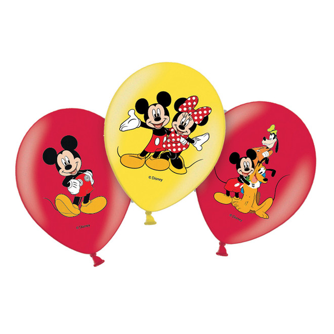 1892 6 palloncini mickey col ass 27cm fr 7am999240 