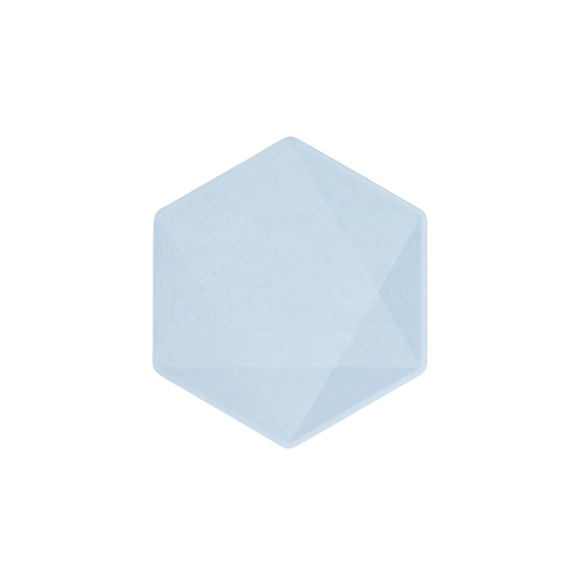 Piatti Eco Vert Decor Hexagonal Azzurro - Small