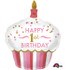 Palloncino Cupcake 1st Bday Girl Foil Supershape