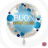 palloncino buoncompleanno pois blu foil 