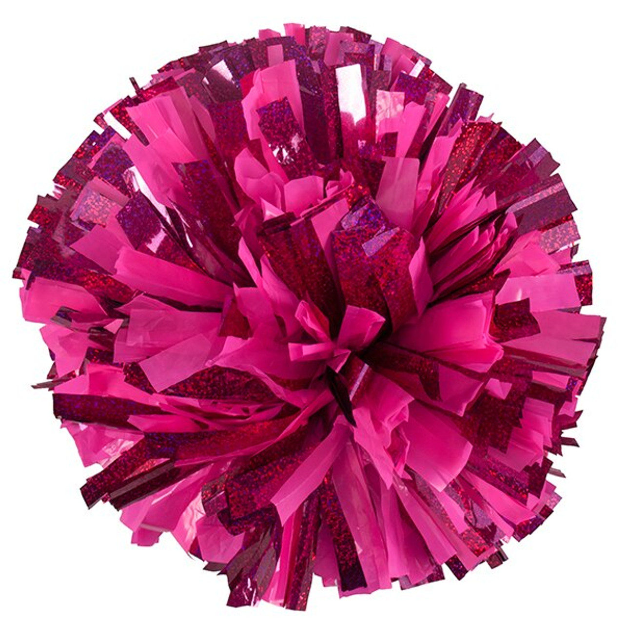 Pink Sparkle Holographic 6 Pop Poms