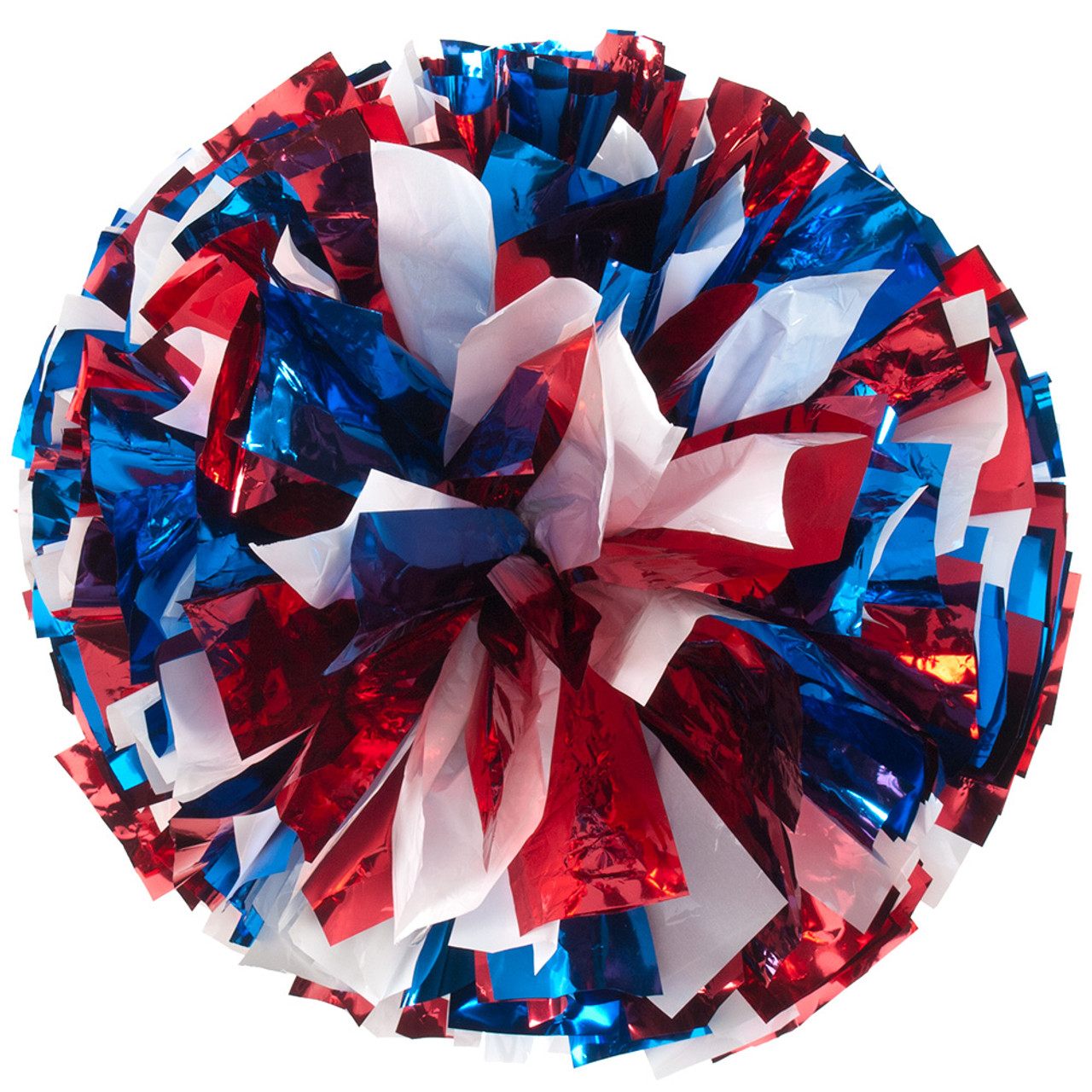 Super Wide Metallic Poms - Adult