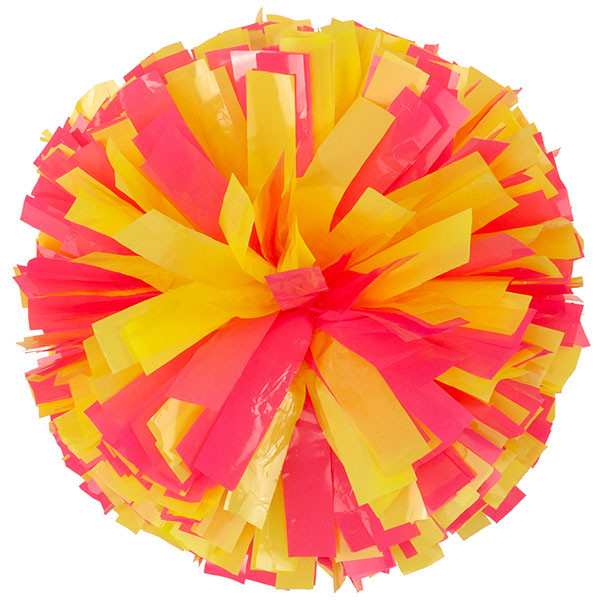 Vibrant Neon Poms | Fluorescent Pink | Florescent Orange