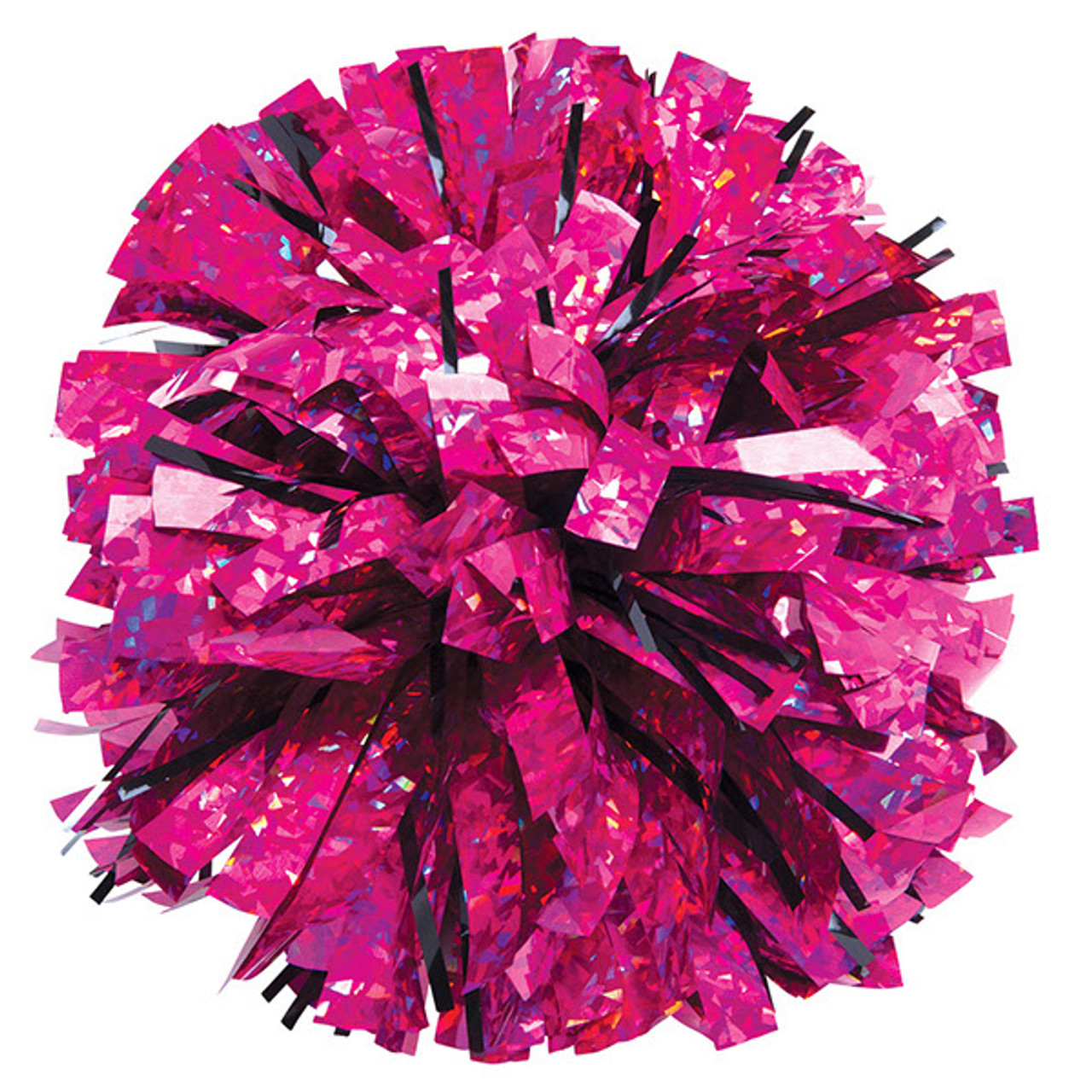 Plastic with 20% Glitter Poms - Adult