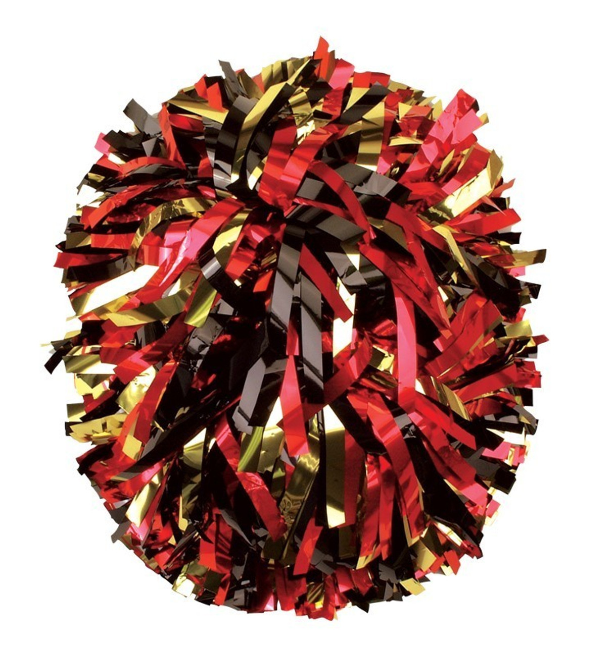Three Color Mixed Metallic Cheerleading Pom Poms - Cheeretc