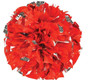 Plastic with Metallic Flash Poms - Adult