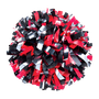 Plastic with Metallic Flash Poms - Adult