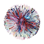 iridescent pom with 2 color of metallic glitter