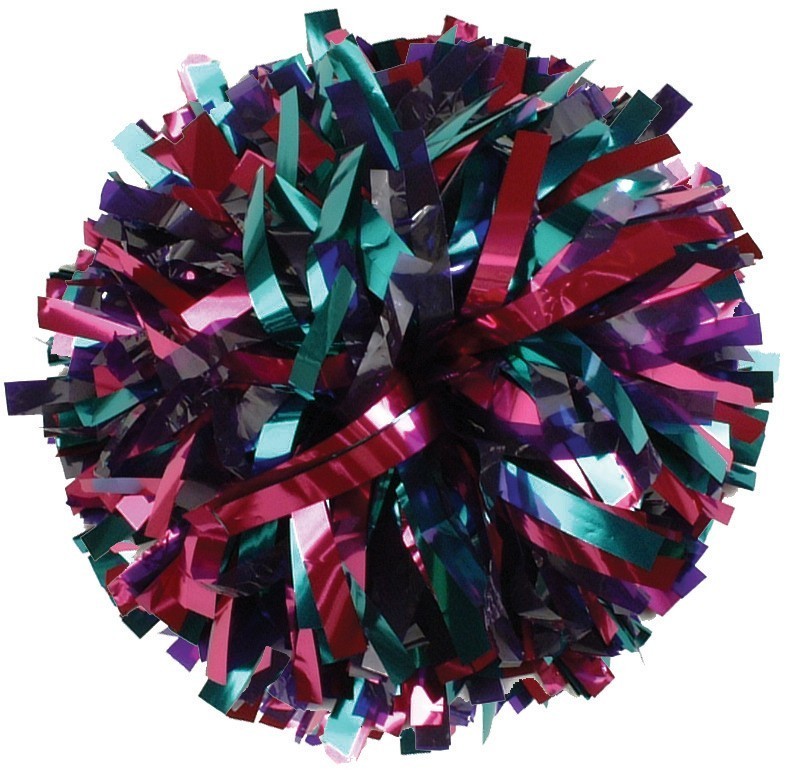 2-Color Metallic Youth In-Stock Pom - Pom Poms