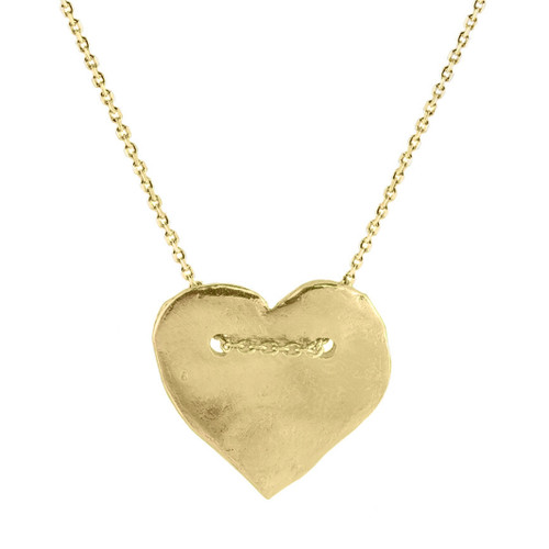 Tomfoolery, Valentina Gold Heart Necklace, Karen Hallam