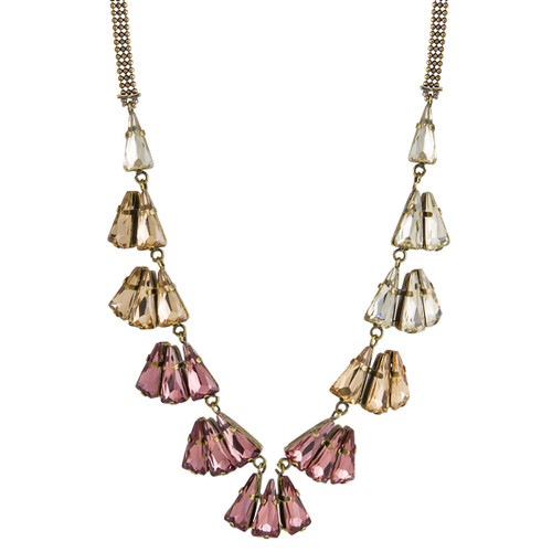 TataBorello, Powder Pink Deco Statement Necklace, Tomfoolery