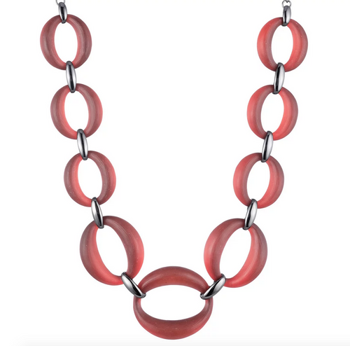 Tomfoolery Alexis Bittar Red Link Necklace