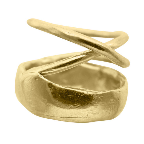 Tomfoolery, Layla Gold Vermeil Twisted Ring, Karen Hallam