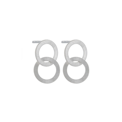 tomfoolery: Linear Double Circle Link Drop Earrings, everyday by tomfoolery 