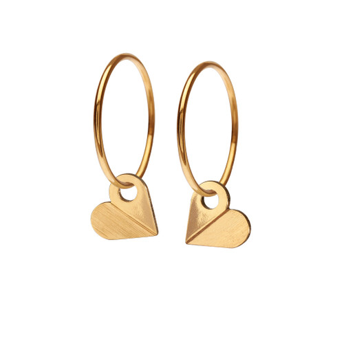 Scherning, Heart Hoop Earrings, Tomfoolery